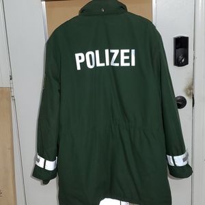 German Police Heavyweight Coat with zip out liner